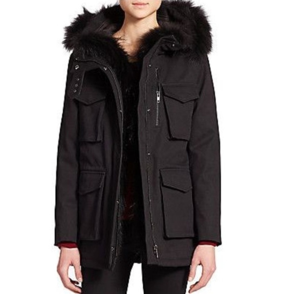 Kooples Fur Trimmed Parka